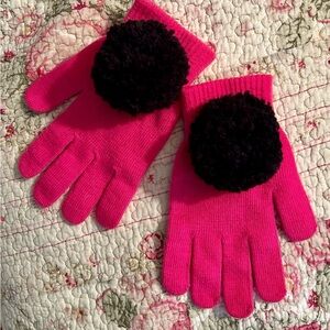 NEW Stretch Gloves with Pom Poms